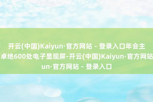 开云(中国)Kaiyun·官方网站 - 登录入口年会主题海报遍布卓绝600处电子显现屏-开云(中国)Kaiyun·官方网站 - 登录入口