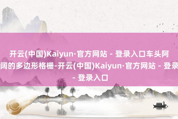 开云(中国)Kaiyun·官方网站 - 登录入口车头阿谁广阔的多边形格栅-开云(中国)Kaiyun·官方网站 - 登录入口