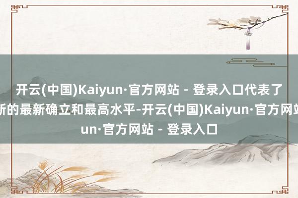 开云(中国)Kaiyun·官方网站 - 登录入口代表了山东科技翻新的最新确立和最高水平-开云(中国)Kaiyun·官方网站 - 登录入口