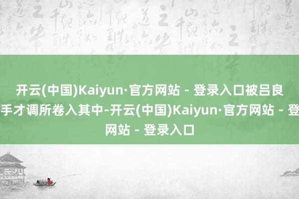 开云(中国)Kaiyun·官方网站 - 登录入口被吕良的双全手才调所卷入其中-开云(中国)Kaiyun·官方网站 - 登录入口